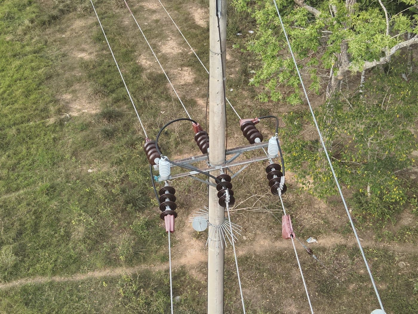 Ejemplo de una inspección de infraestructura eléctrica